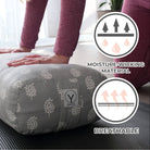 Yoga bolster with moisture-wicking material and breathable properties, featuring the GAYO brand.