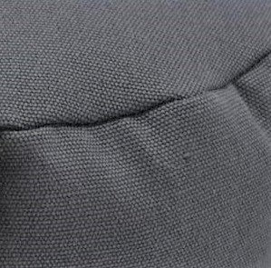 Close-up of a textured gray fabric surface