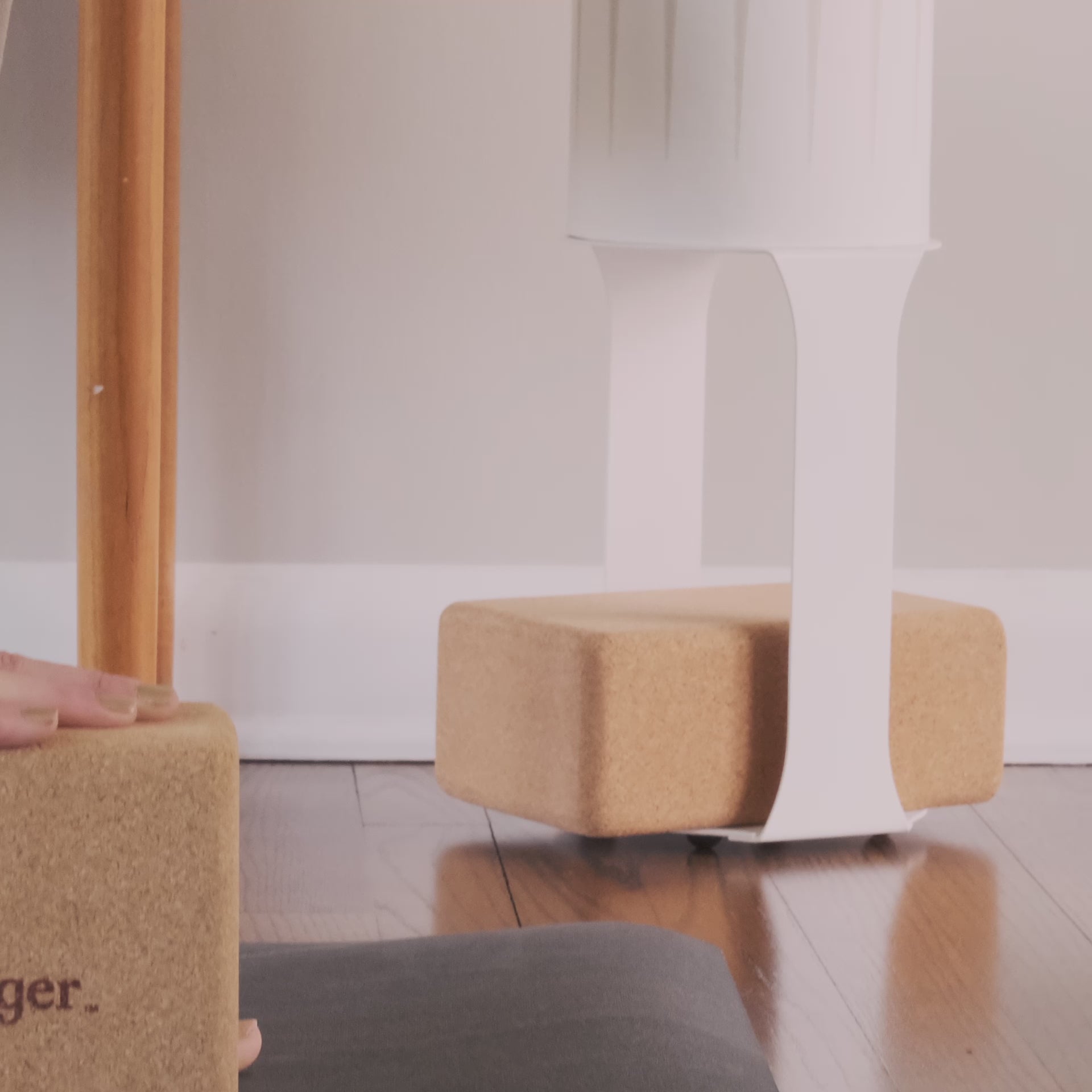 yoga storage at home in action
