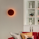 Mache Design studio circular wood sconce