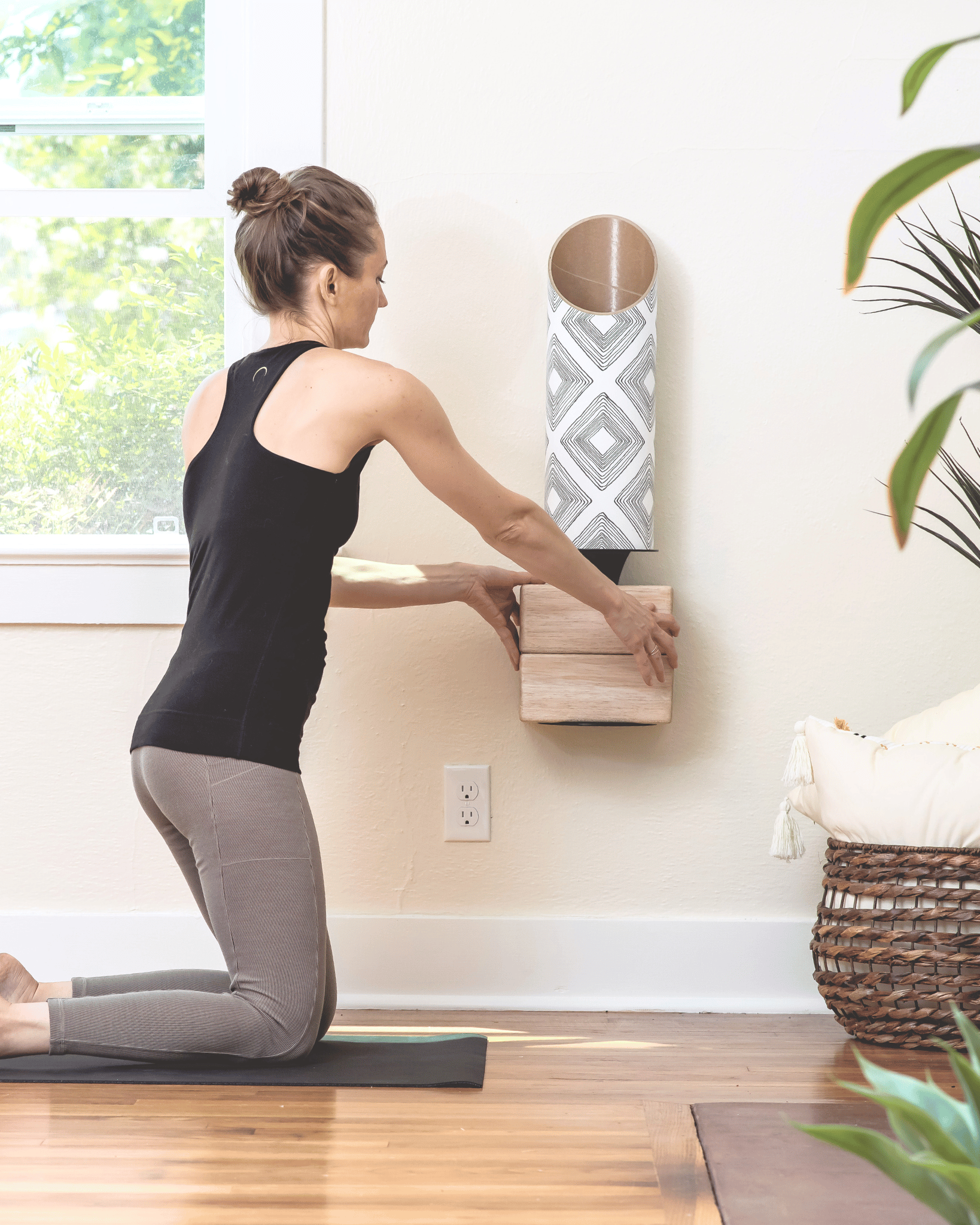 Mache Yoga Storage Homi Yoga Mat Tubes Home Gym Storage