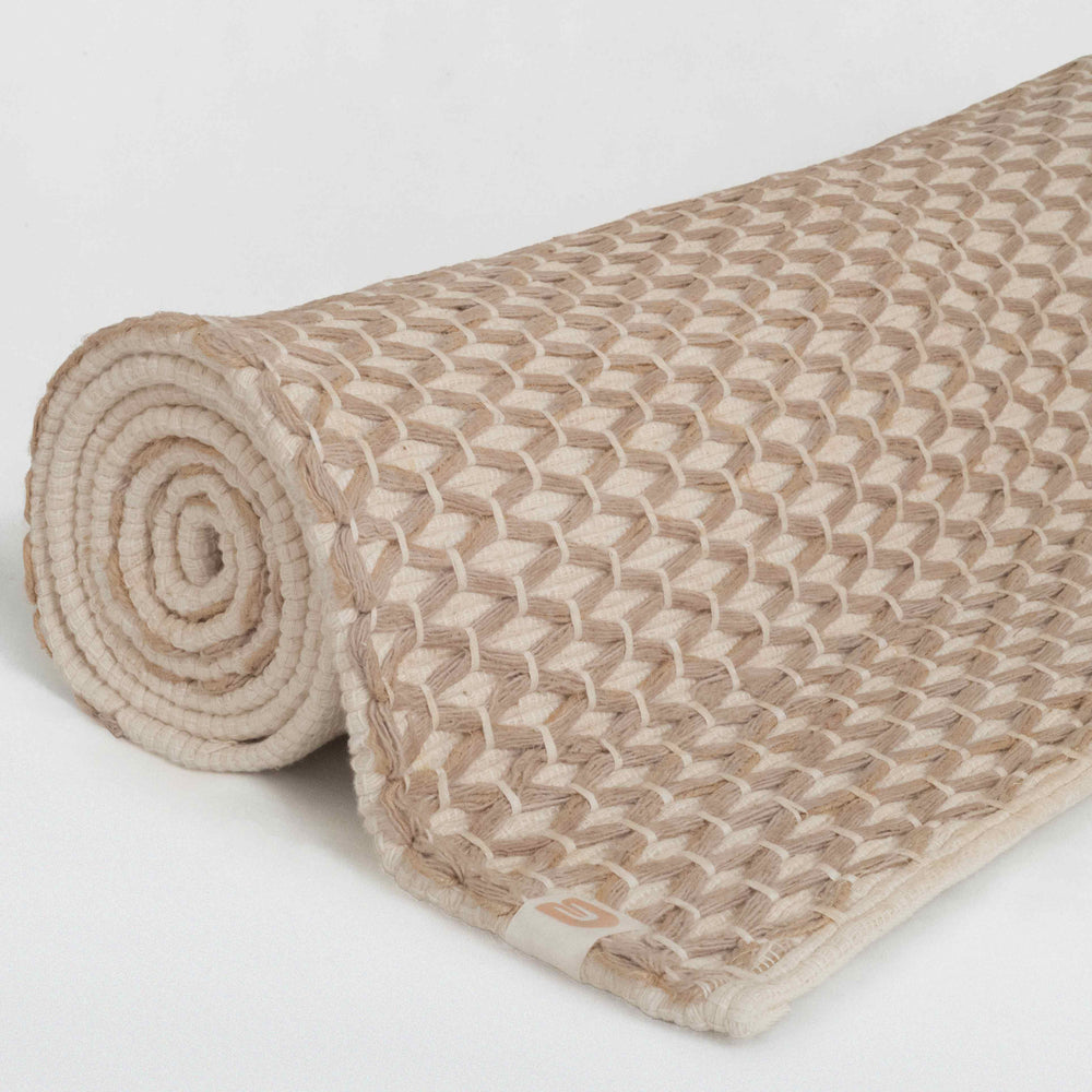 Diamond Clay Cream yoga mat for cushioned practice