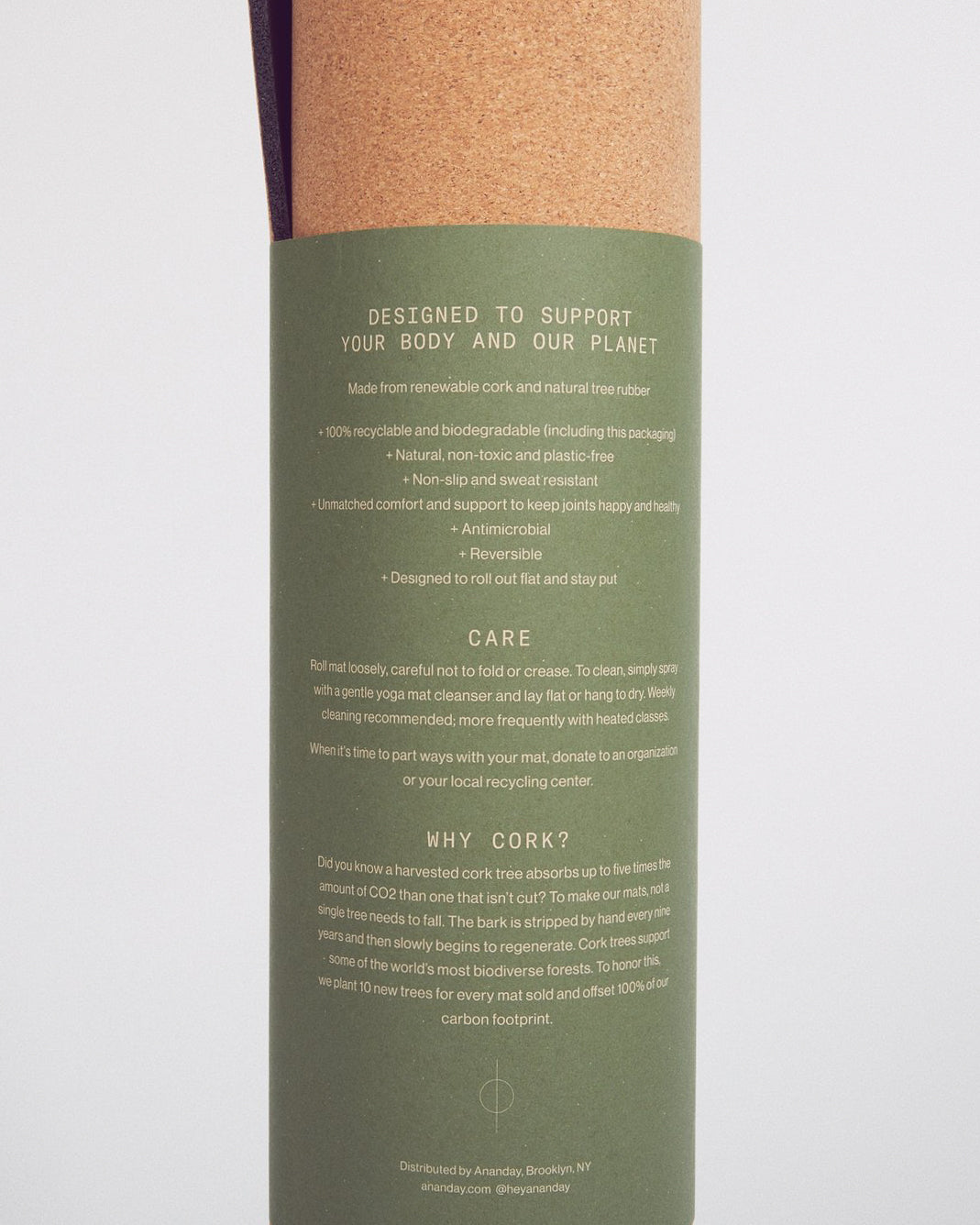 Cork Yoga Mat, Rubber Yoga Mat, Made From Natural Cork, Yoga Mats, Yoga  Products, 100% Natural Products -  Ireland